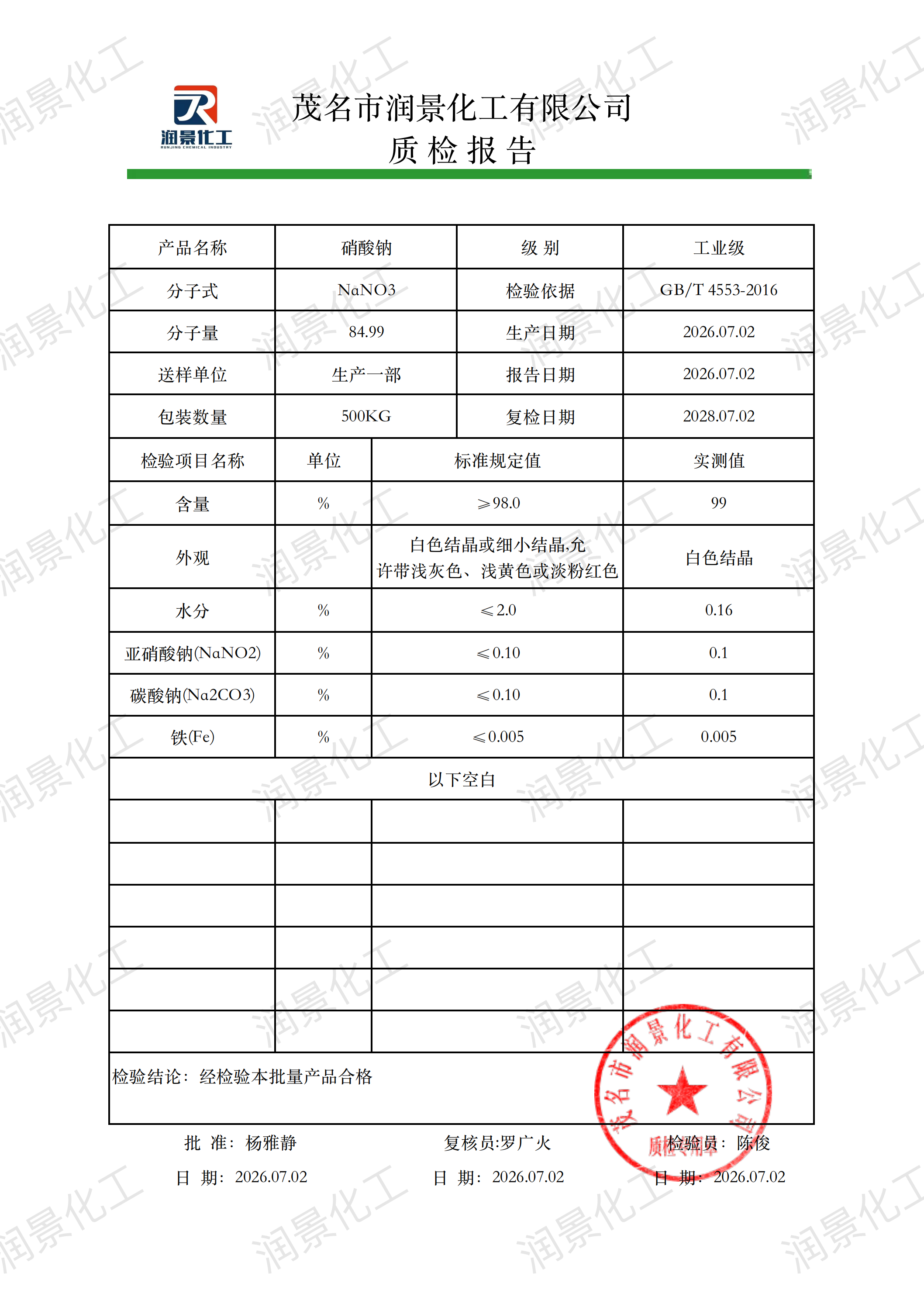 工业级硝酸钠质检报告（润景）_00.png