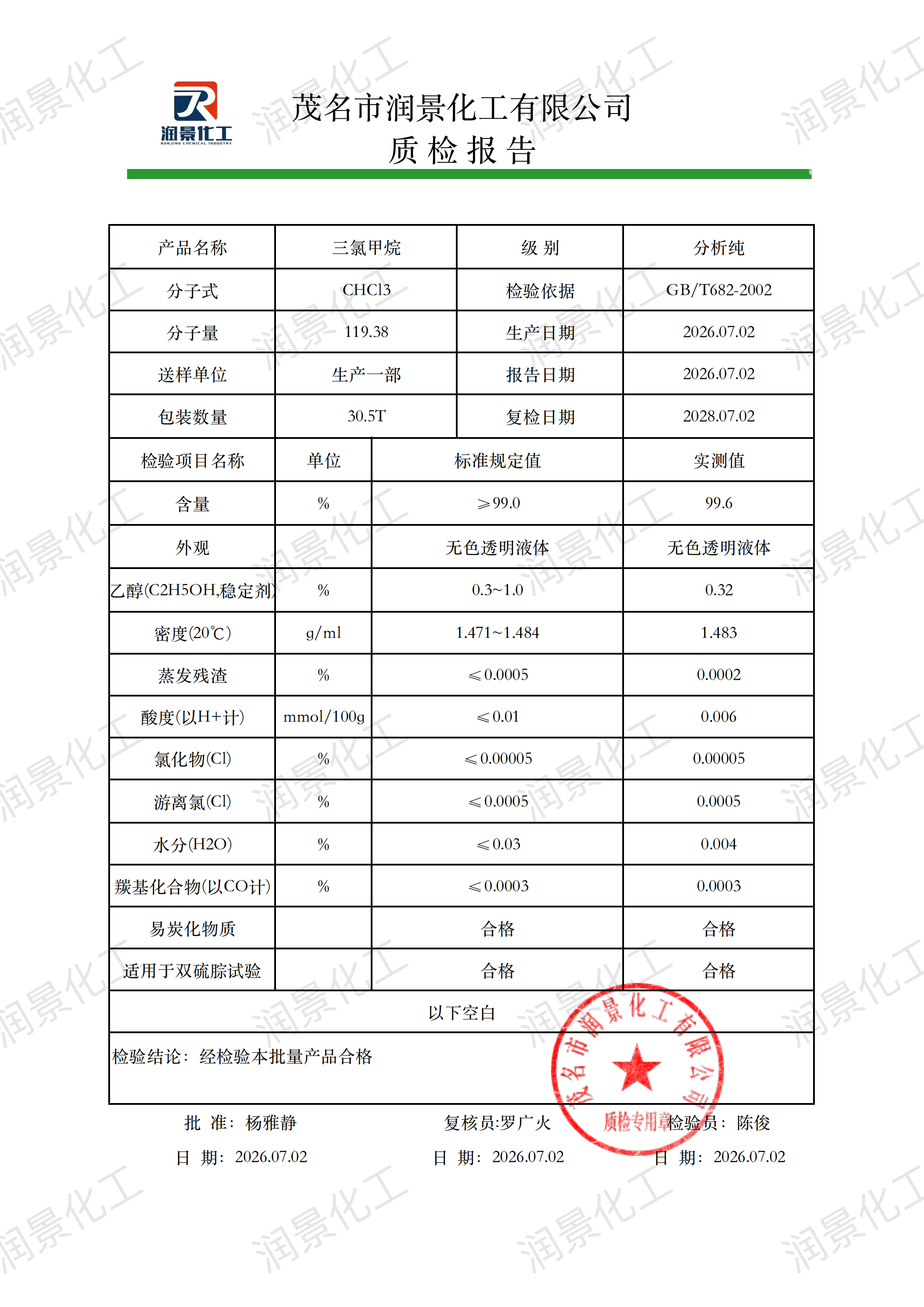 分析纯三氯甲烷质检报告（润景）_00.png